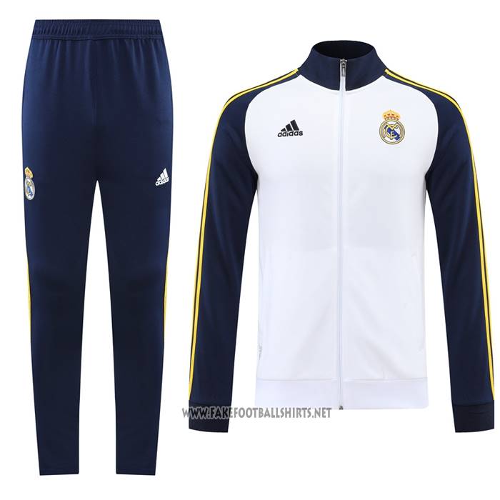 Jacket Tracksuit Real Madrid 2022-2023 White and Blue